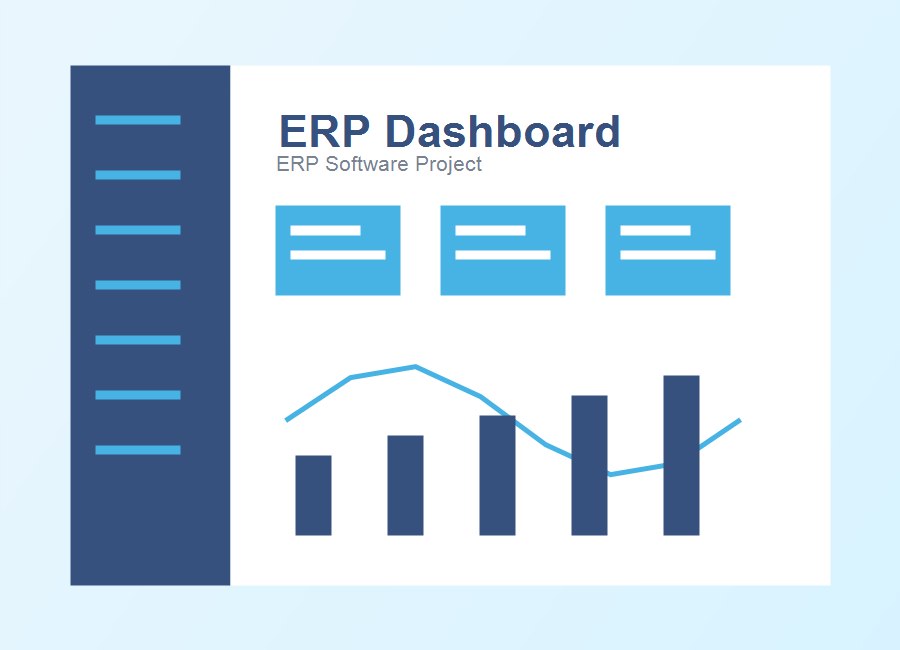 ERP dashboard project preview